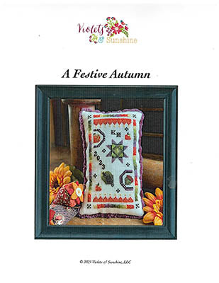 A Festive Autumn Cross Stitch Pattern by Violets & Sunshine