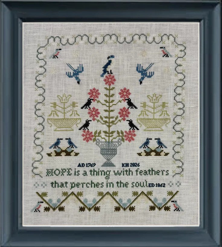 A Thing With Feathers | Cross Stitch Pattern by Violets & Sunshine