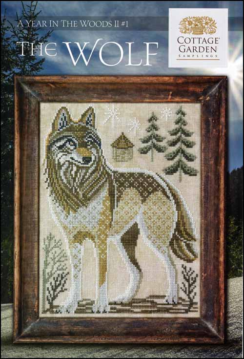The Wolf Cross Stitch Pattern by Cottage Garden Samplings