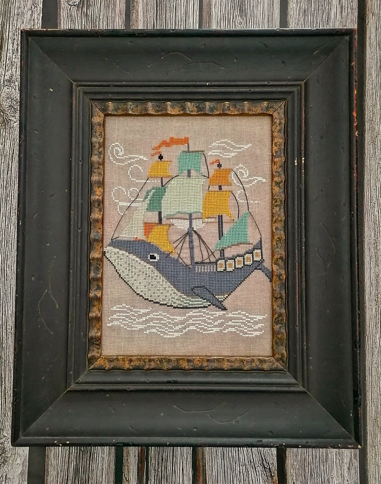 Afloat Cross Stitch Pattern by Twin Peak Primitives Nashville Market