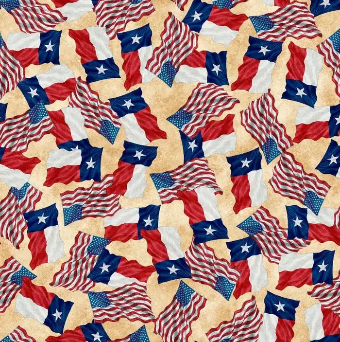 All Texas Shop Hop 2025-Flag of Texas-Tan