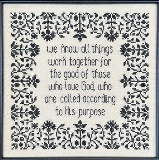 All Things Work Together Cross Stitch Pattern by My Big Toe Designs