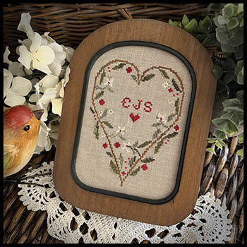 Always In My Heart Cross Stitch Pattern by Little House Needleworks