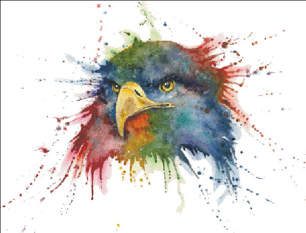 America FULL COVERAGE Cross Stitch Pattern by Heaven and Earth Designs