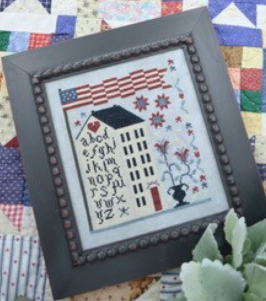 American Sampler House by Annie Beez Folk Art