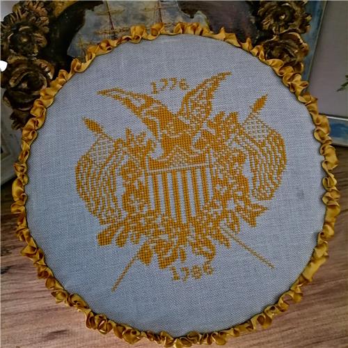 American Eagle Cross Stitch Pattern by Twin Peak Primitives