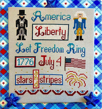 American Liberty Cross Stitch Pattern by Pickle Barrel Designs