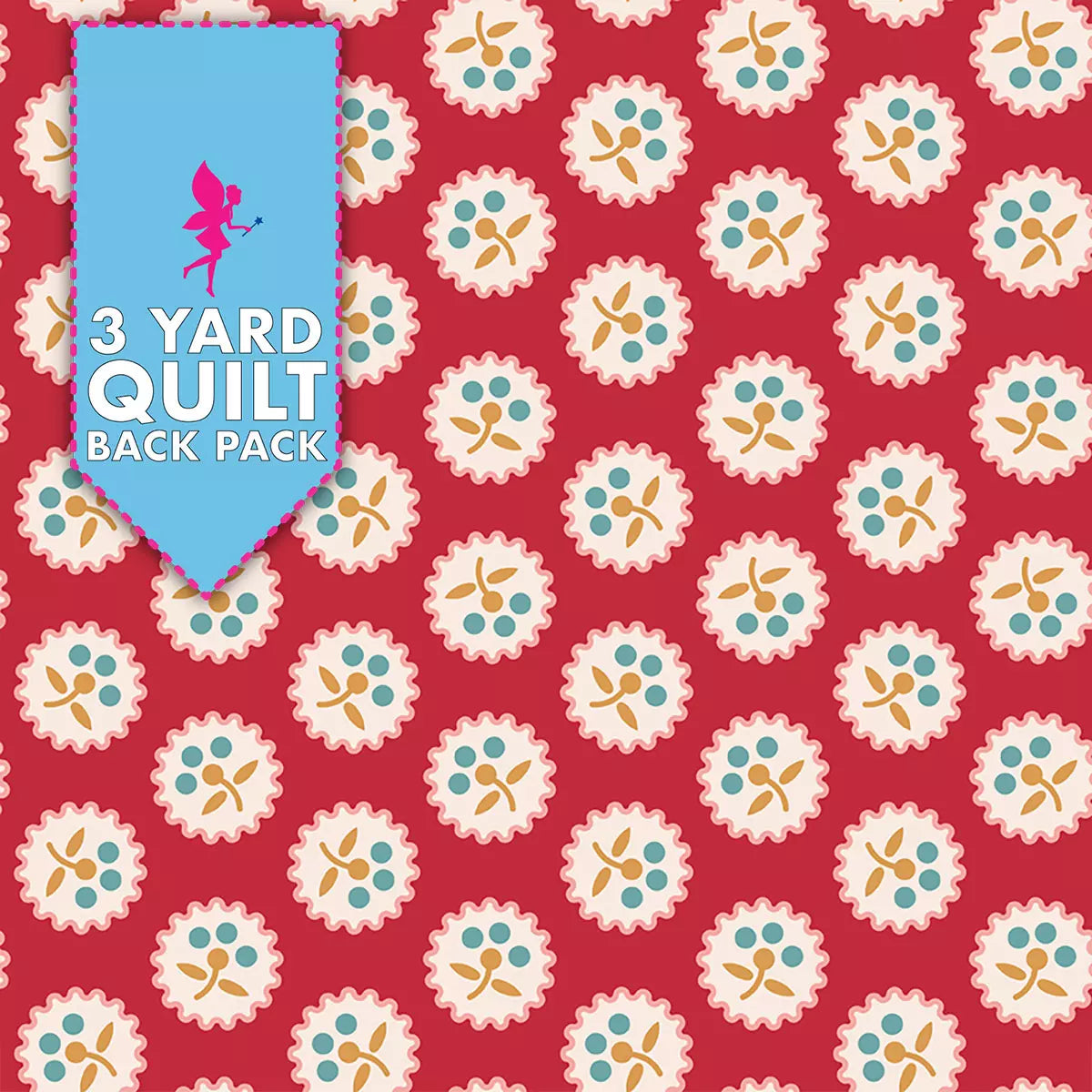 Americana Berry Betsy 108" Wide 3 Yard Quilt Fabric Back Pack