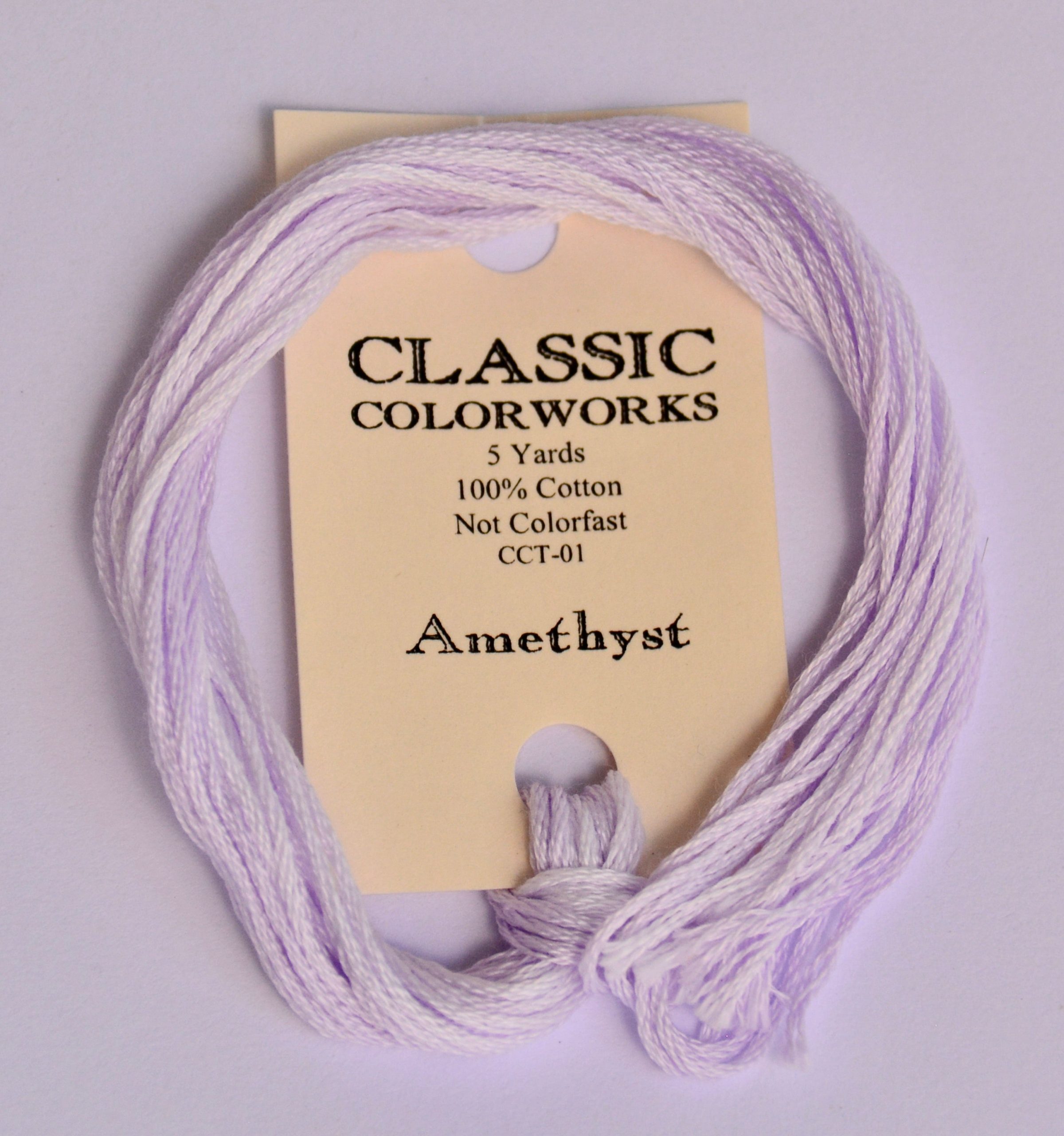 Amethyst Classic Colorworks 6-Strand Hand-Dyed Embroidery Floss