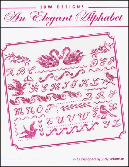 An Elegant Alphabet Cross Stitch Pattern by JBW Designs