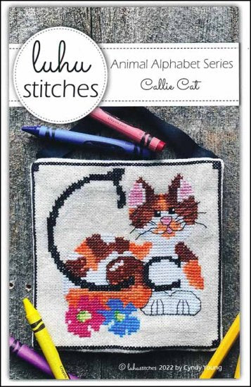 Animal Alphabet Series: Callie Cat Cross Stitch Pattern by Luhu Stitches