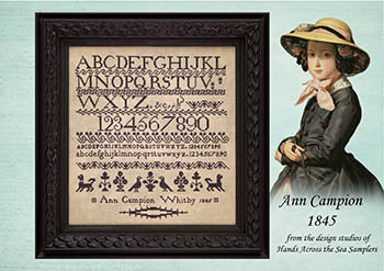 Ann Campion 1845 by Hands Across the Sea Samplers