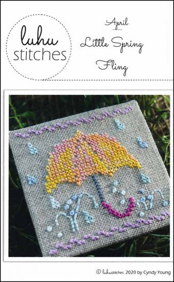 April Little Spring Fling Cross Stitch Pattern by Luhu Stitches