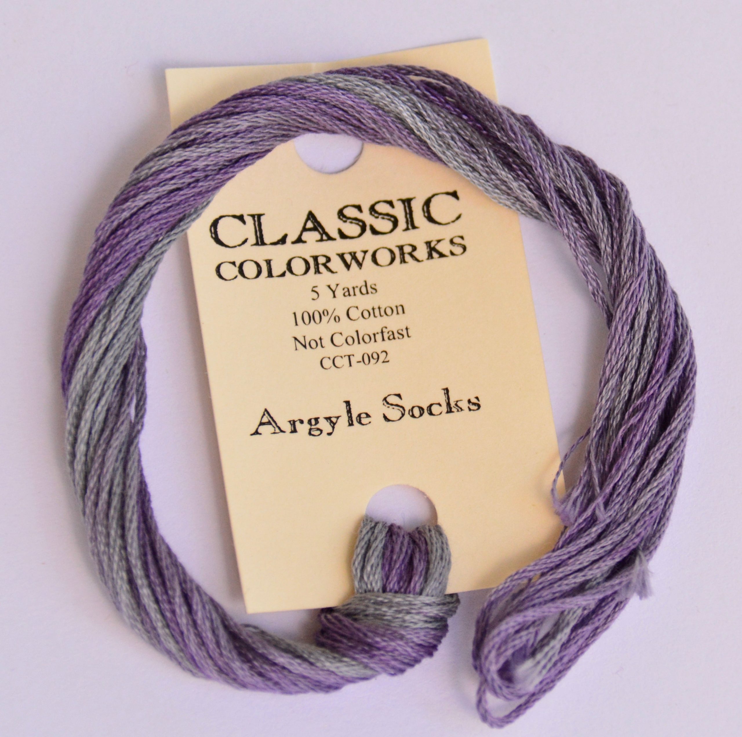 Argyle Socks Classic Colorworks 6-Strand Hand-Dyed Embroidery Floss