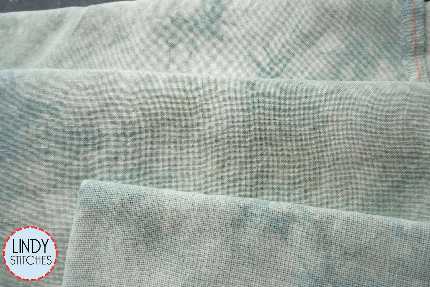 32 count Wild Mint Belfast Linen by Atomic Ranch Hand Dyed Cross Stitch Fabric