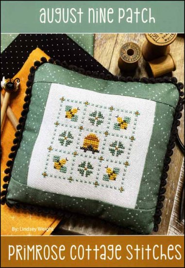 August Nine Patch Cross Stitch Pattern by Primrose Cottage Stitches