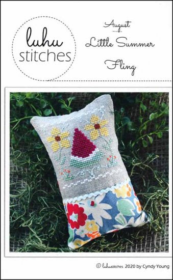 August Little Summer Fling Cross Stitch Pattern by Luhu Stitches