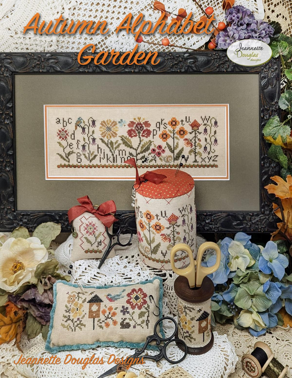 Autumn Alphabet Garden by Jeannette Douglas Designs Cross Stitch Pattern