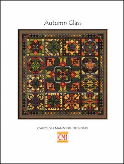 Autumn Glass Cross Stitch Pattern by CM Designs