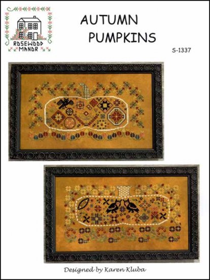 Autumn Pumpkins Cross Stitch Pattern by Rosewood Manor