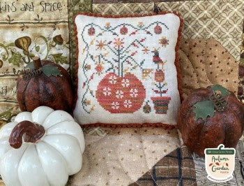 Autumn Crow Cross Stitch Pattern by Pansy Patch Quilts and Stitchery