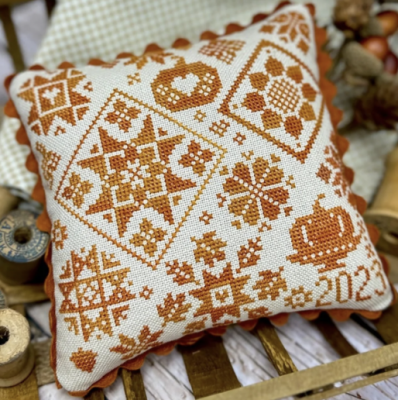 Autumn Quaker Cross Stitch Pattern by Primrose Cottage Stitches