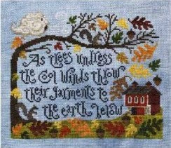 Autumn's Wardrobe Cross Stitch Pattern by Silver Creek Samplers
