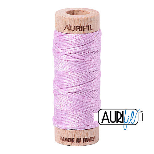 Aurifil Mako Cotton 6-Strand Floss 16 m (18 yd.) spool - 2515 Light Orchid (By Special Order: Read description for full details)