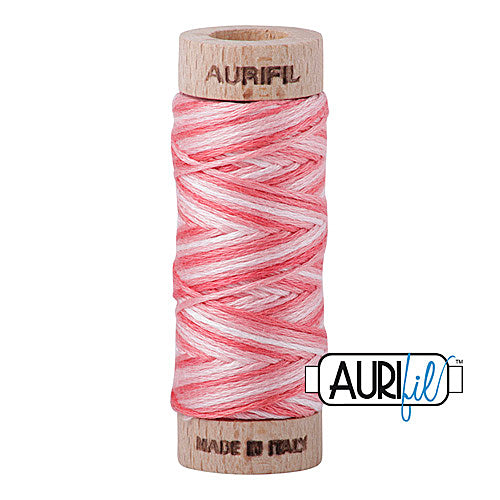 Aurifil Mako Cotton 6-Strand Floss 16 m (18 yd.) spool - 4250 Flamingo (By Special Order: Read description for full details)