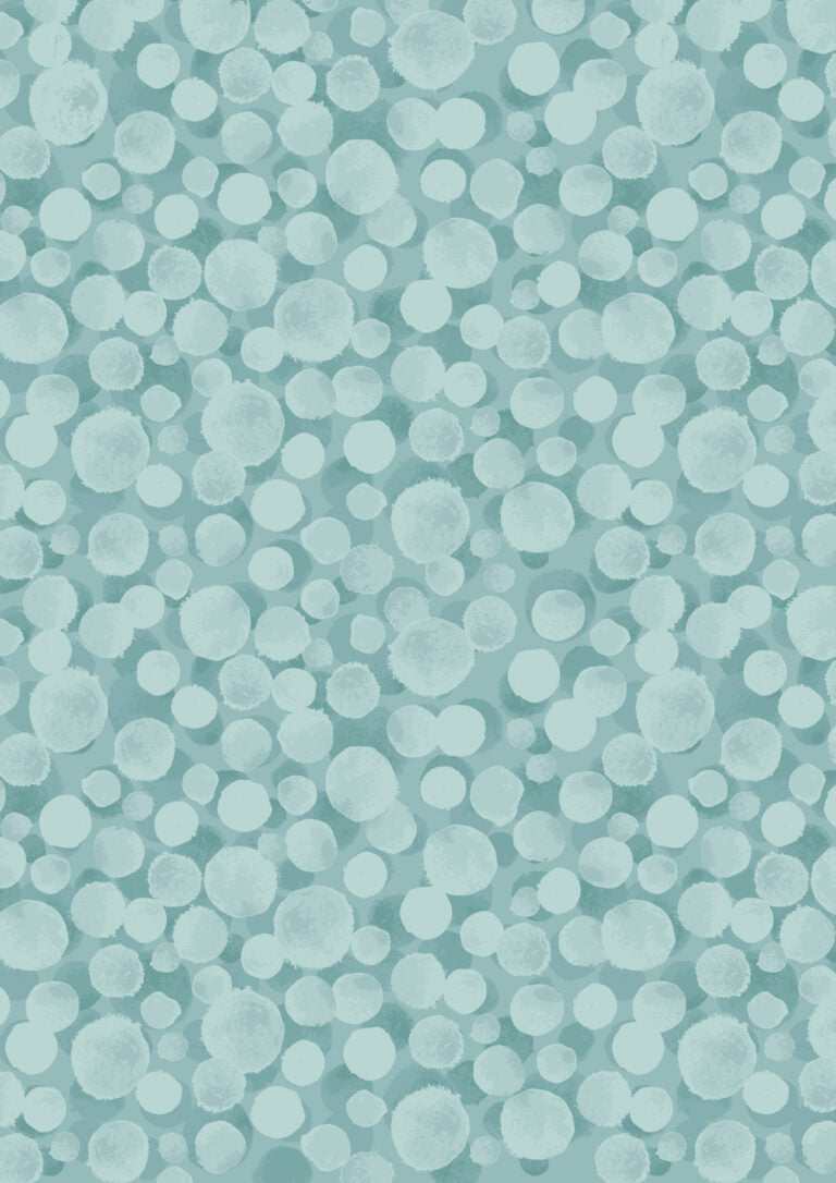 Seasonal Bumbleberries AW25 Duck Egg BBS10 by Lewis and Irene (sold in 25cm increments)