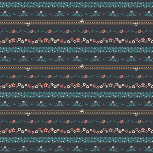 2.5 Edition Midnight Ditzy Chain Bound Binding Fabric