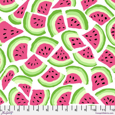 Free SpiritFabrics - August 2025 by Brandon Mably for the Kaffe Fassett Collective - PWBM101.WHITE - Slice