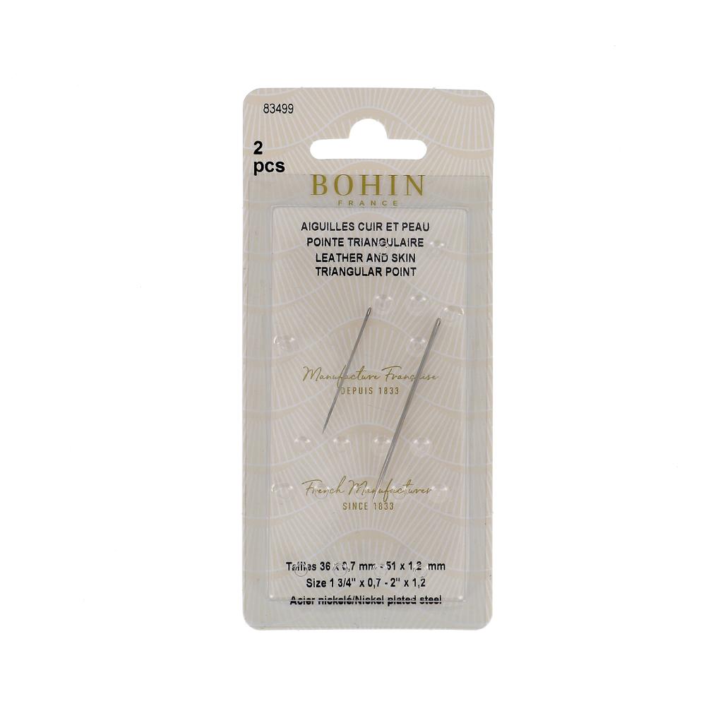 Bohin Leather and Pelt Needles with Triangular Point #83499