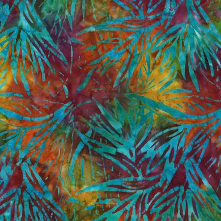 Carbon Palm Bloom Batik