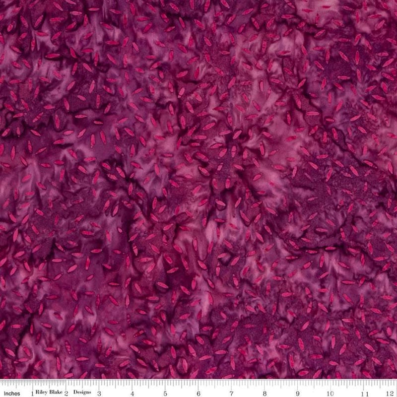 Expressions Batiks Elementals Magenta Batik Fabric Yardage