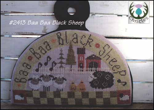 Baa Baa Black Sheep Cross Stitch Pattern by Thistles