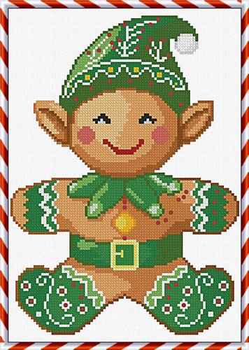 Baby Elf Cross Stitch Pattern by Alessandra Adelaide Needlework