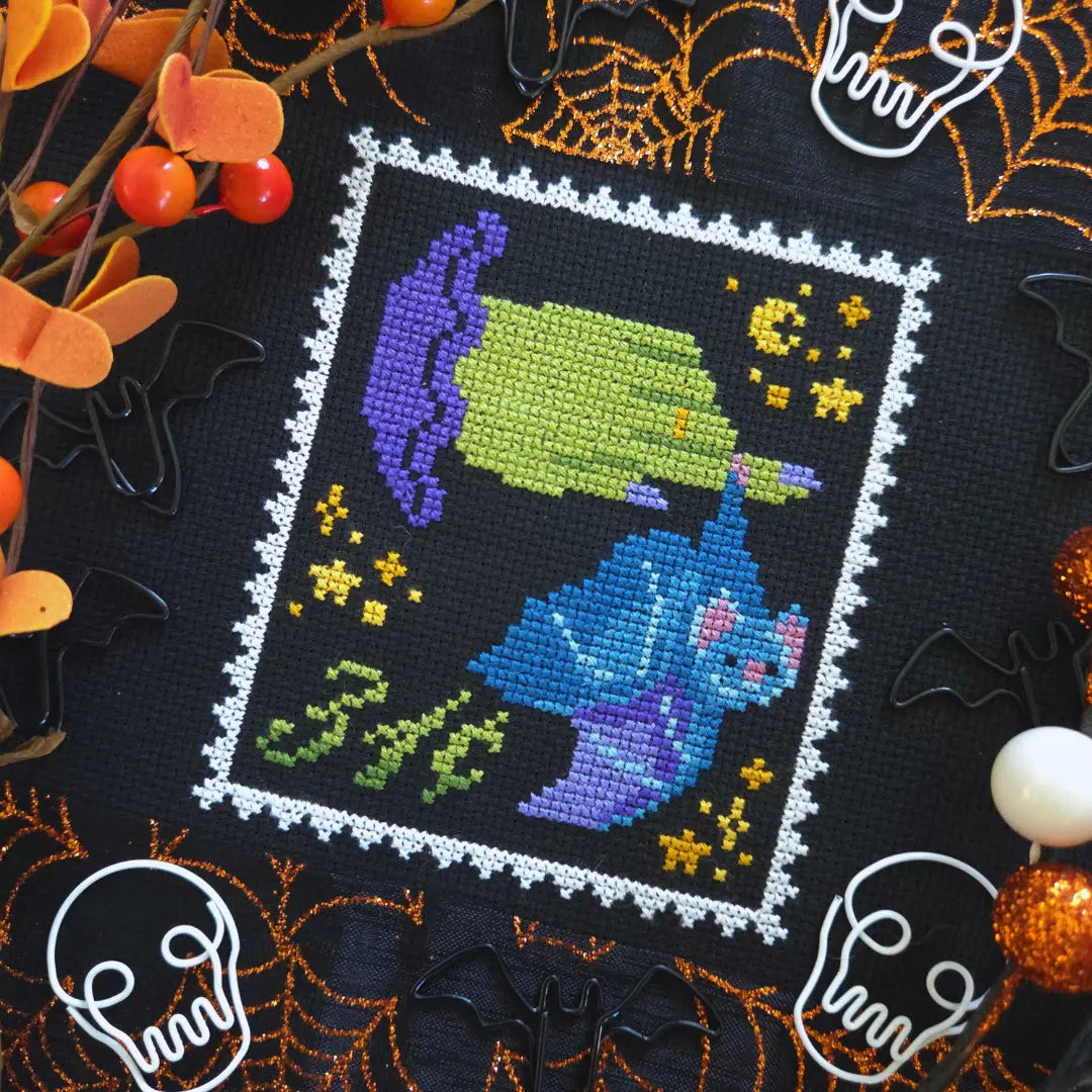 BAD Stitch BAT STAMP Cross Stitch Pattern