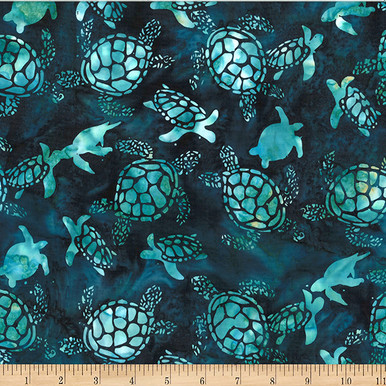Hoffman Fabrics - Tropical Treasures by Bali Batiks - W2602-29-Jade