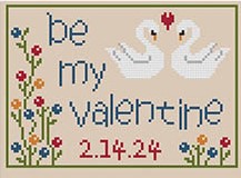 Be My Valentine Cross Stitch Pattern by Romy's Creations