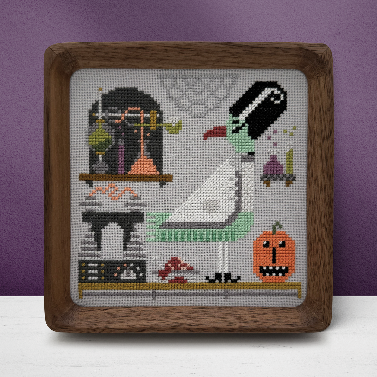Boomerang Stitches BEA Trick or Tweet Cross Stitch Pattern Nashville Market