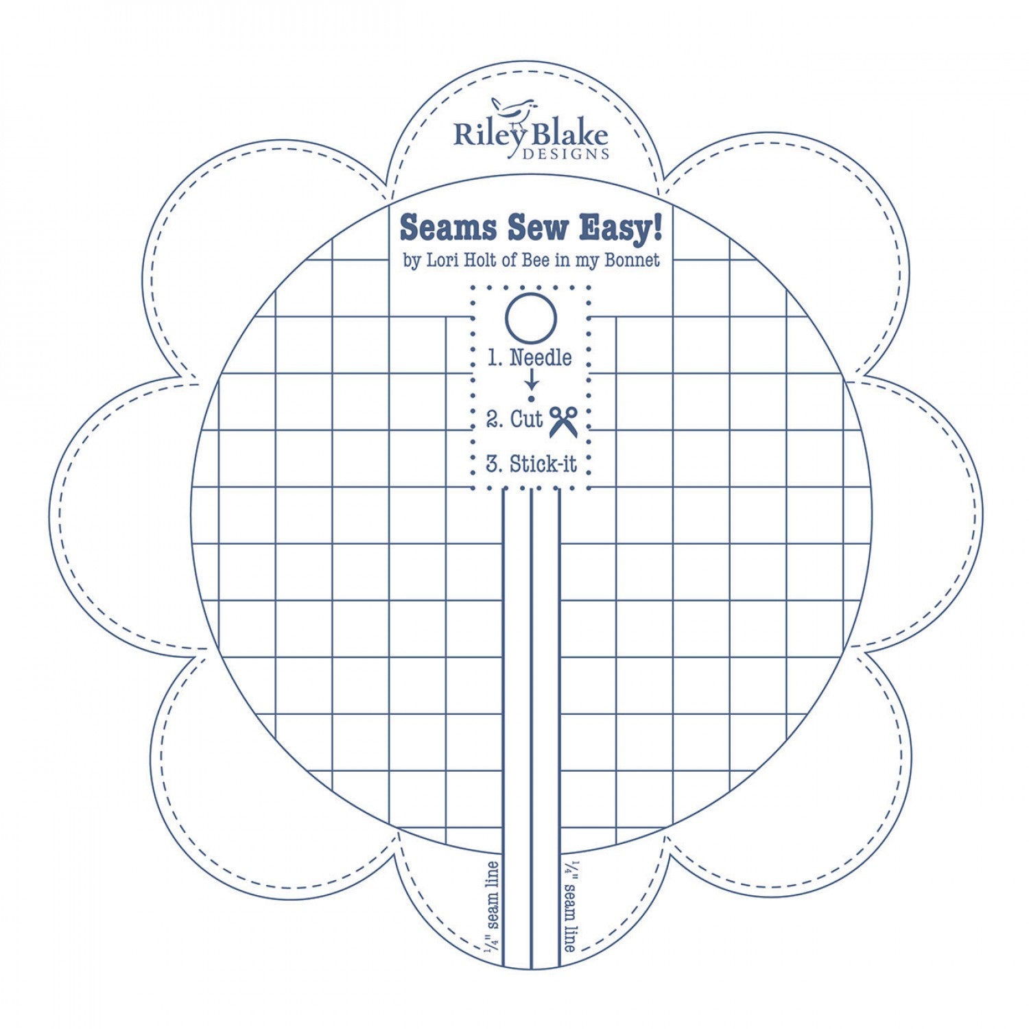 Lori Holt Seam Guide - Denim Blue