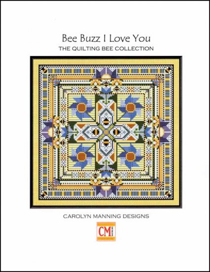 Bee Buzz I Love You Cross Stitch Pattern by CM Designs