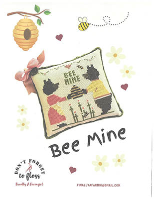 Bee Mine Cross Stitch Pattern by Finally A Farmgirl