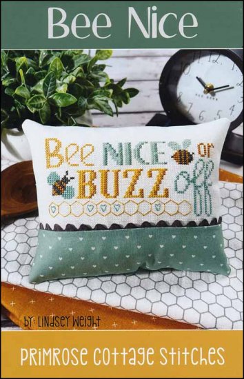 Bee Nice Cross Stitch Pattern by Primrose Cottage Stitches