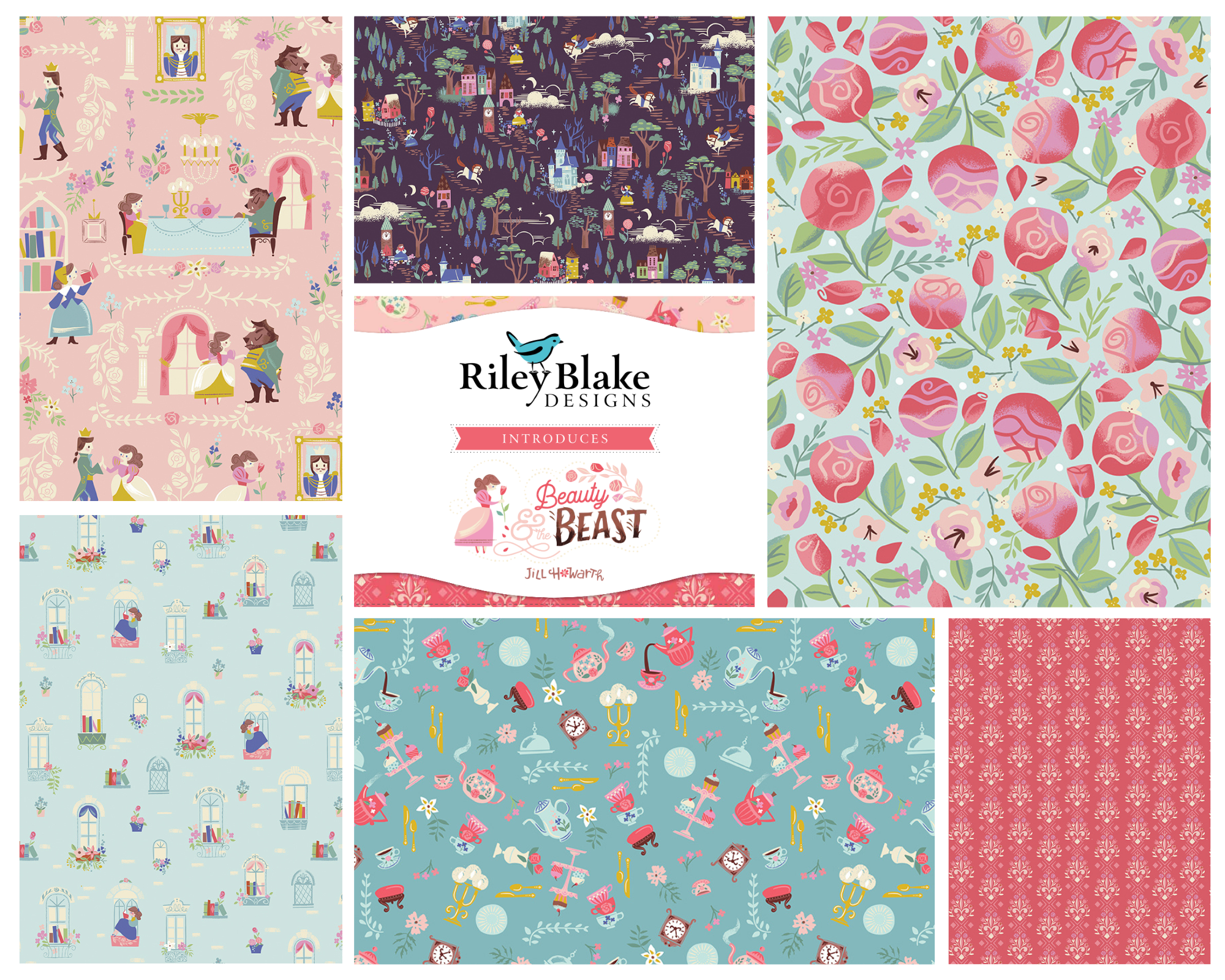 Fat Quarter Whole Collection Bundle - Beauty and the Beast - Riley Blake Designs