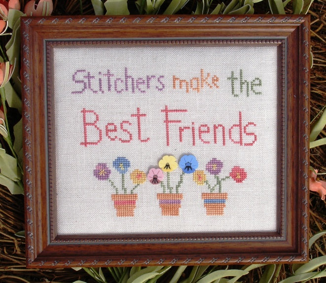 Best Friends Cross Stitch Pattern by My Big Toe Designs