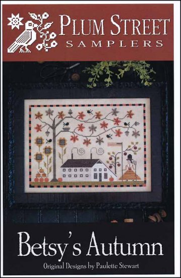 Betsy's Autumn Cross Stitch Pattern by Plum Street Samplers