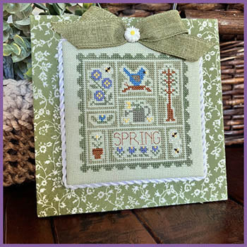 Bits And Pieces Of Spring Cross Stitch Pattern by Little House Needleworks