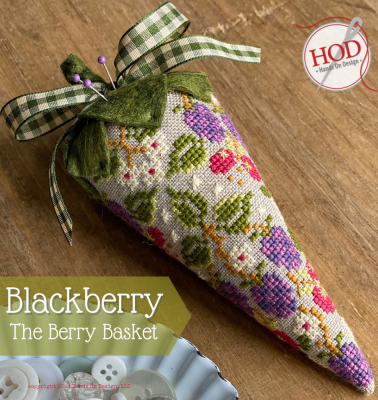 Blackberry: The Berry Basket Cross Stitch Pattern by Hands On Design